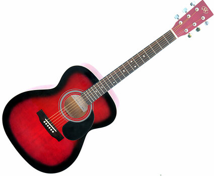Akustikgitarre SX SD2 Red Sunburst - 1