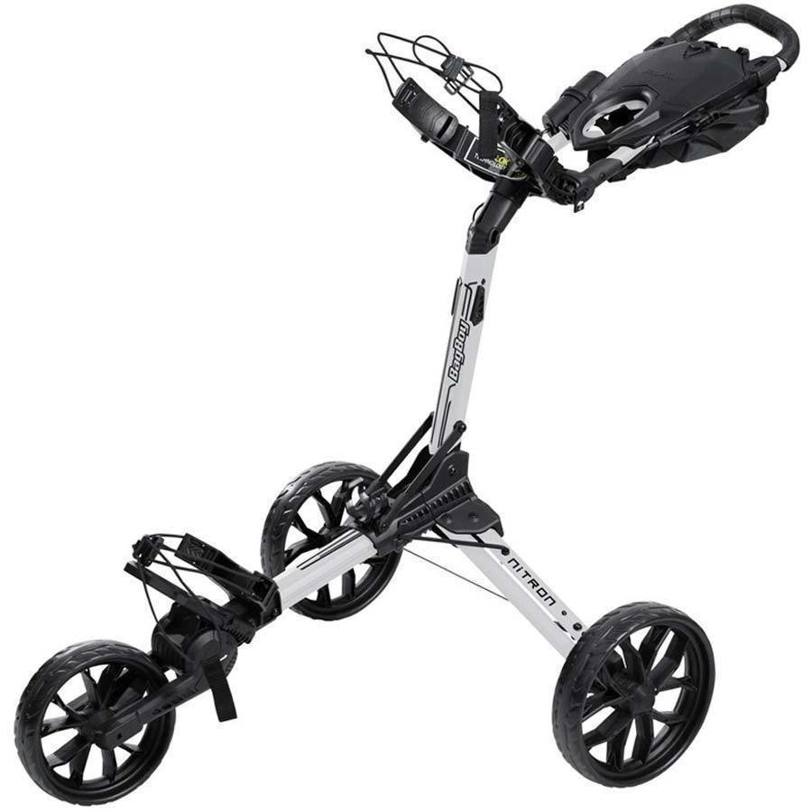 Ръчна количка за голф BagBoy Nitron White/Black Ръчна количка за голф