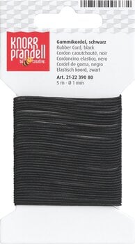 Material Knorr Prandell 212239080 Rubber Cord Black Ø 1 mm × 5 m 1 - 1