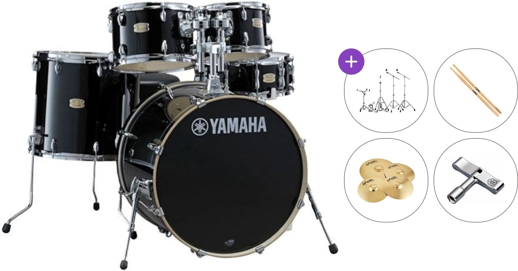 Drumkit Yamaha SBP0F5RBL Standard SET Raven Black Drumkit