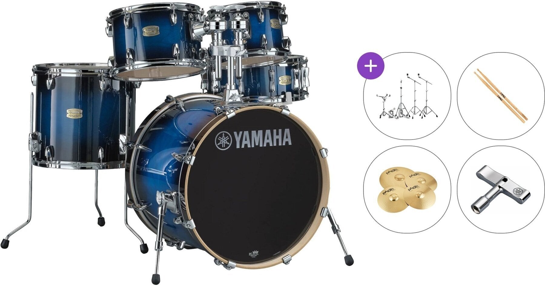 Drumkit Yamaha SBP2F5 Stage Custom Standard SET Deep Blue Sunburst Drumkit