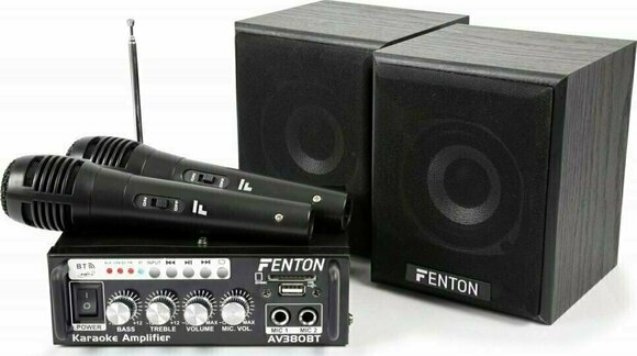 Système de karaoké Fenton SK103145 Mini Karaoke Audio Set - 1