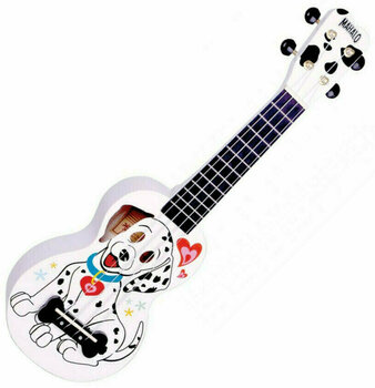Sopránové ukulele Mahalo Soprano Ukulele Dalmatian White - 1