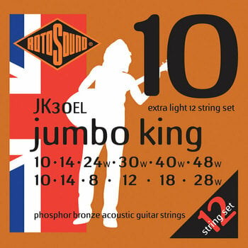 Cordes de guitares acoustiques Rotosound JK30EL Jumbo King - 1