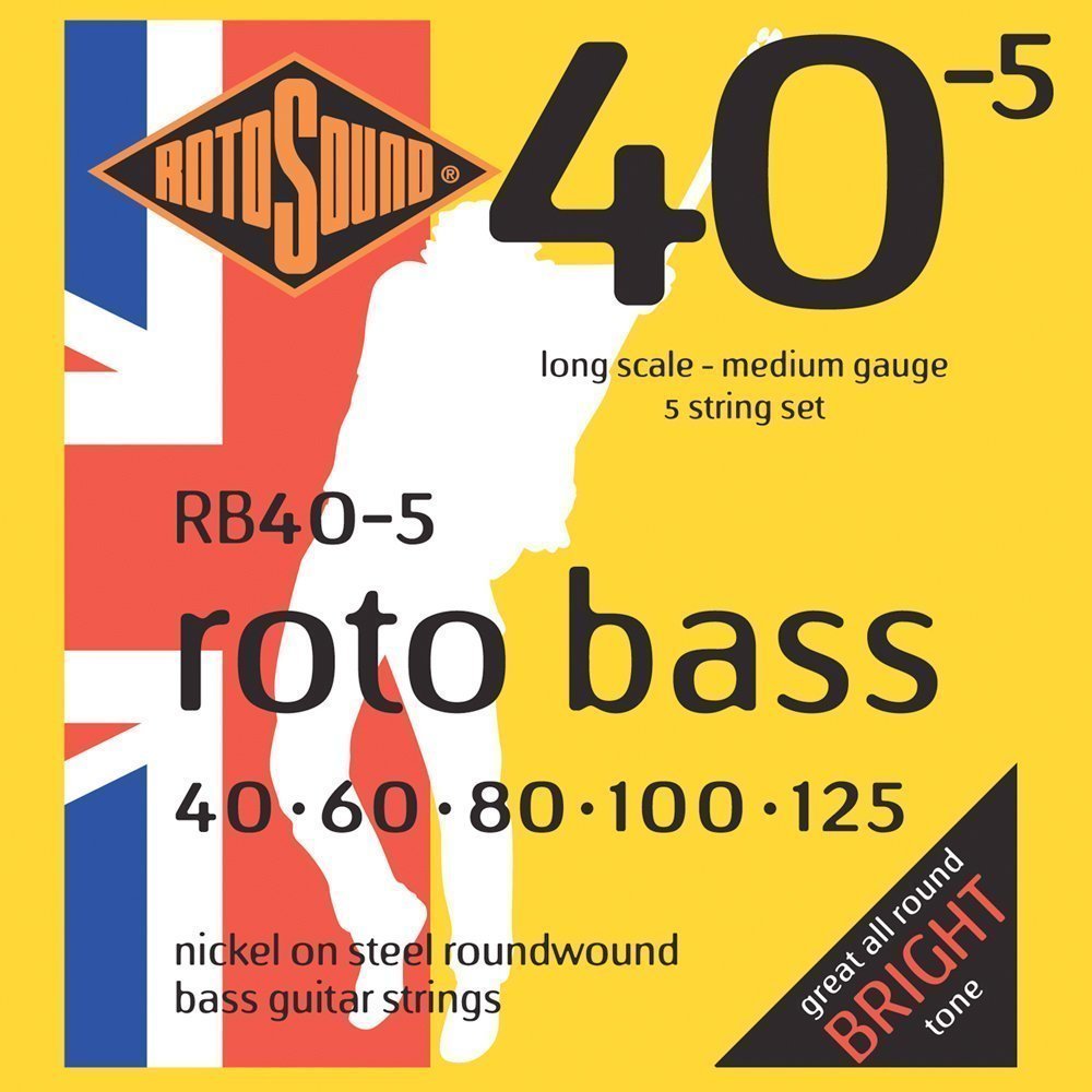 Струни за 5-струнна бас китара Rotosound Roto Bass 40
