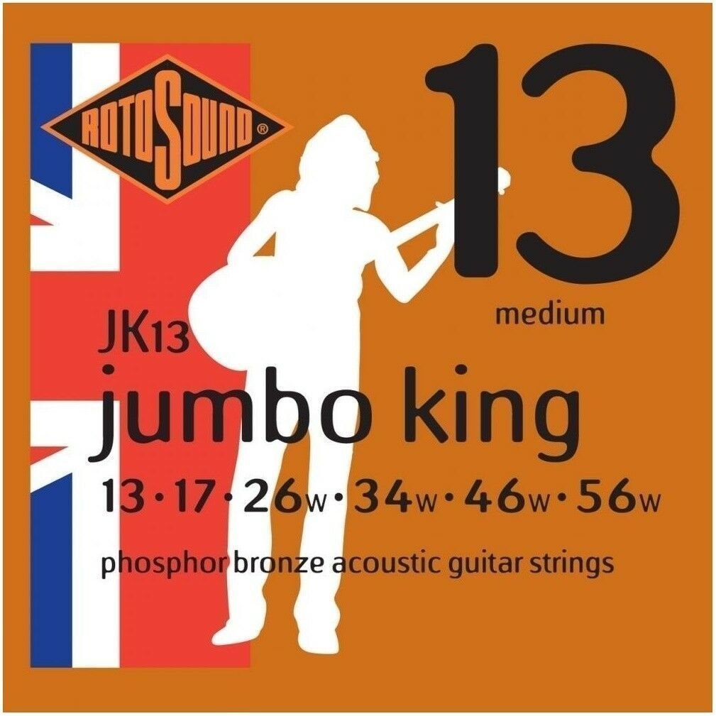 Struny do gitary akustycznej Rotosound JK13 Jumbo King