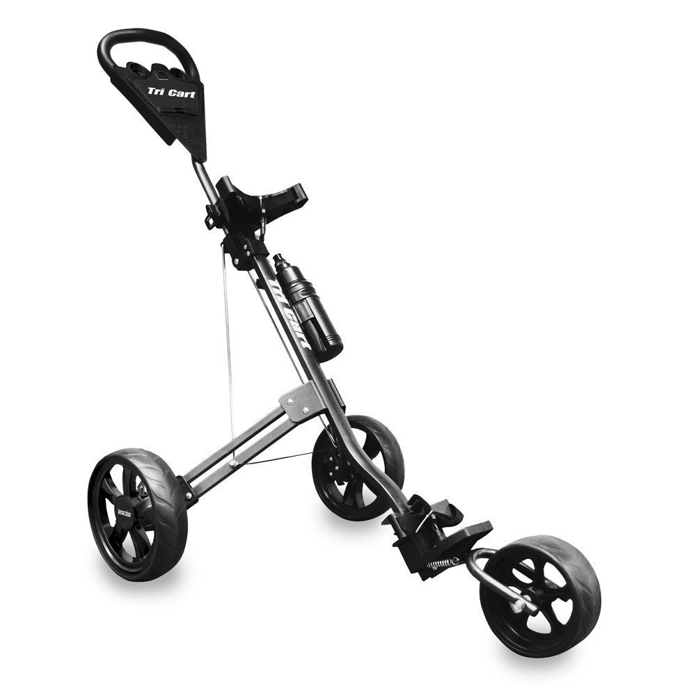 Manuální golfové vozíky Longridge Tri Cart Black Manuální golfové vozíky