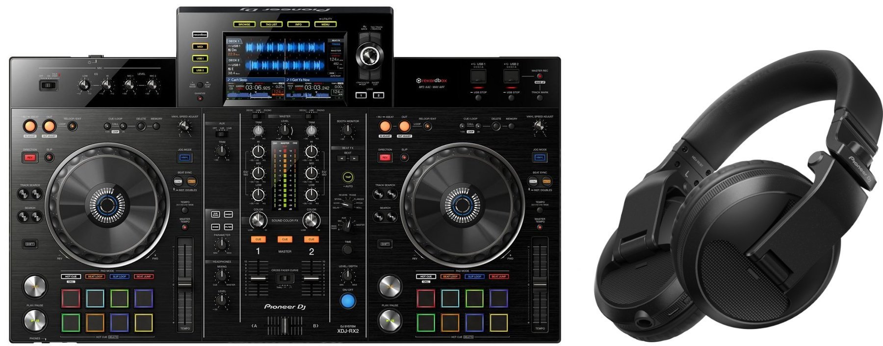 DJ konzolok Pioneer Dj XDJ-RX2 Headphone SET DJ konzolok