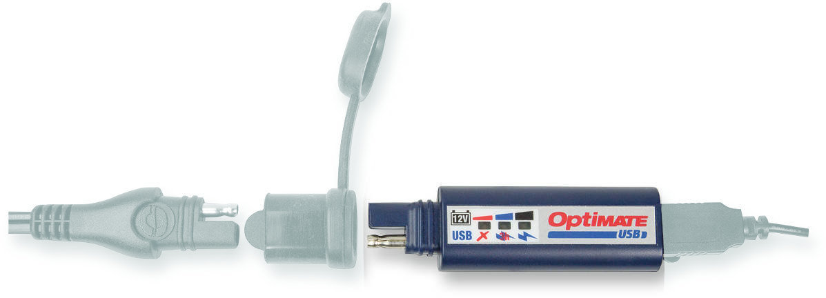 Conector Moto USB / 12V Tecmate Charger USB Mini O100 Conector Moto USB / 12V