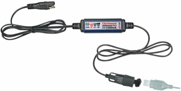 USB/12V-aansluiting voor motorfiets Tecmate Charger USB 3.3A 80 SAE - 1