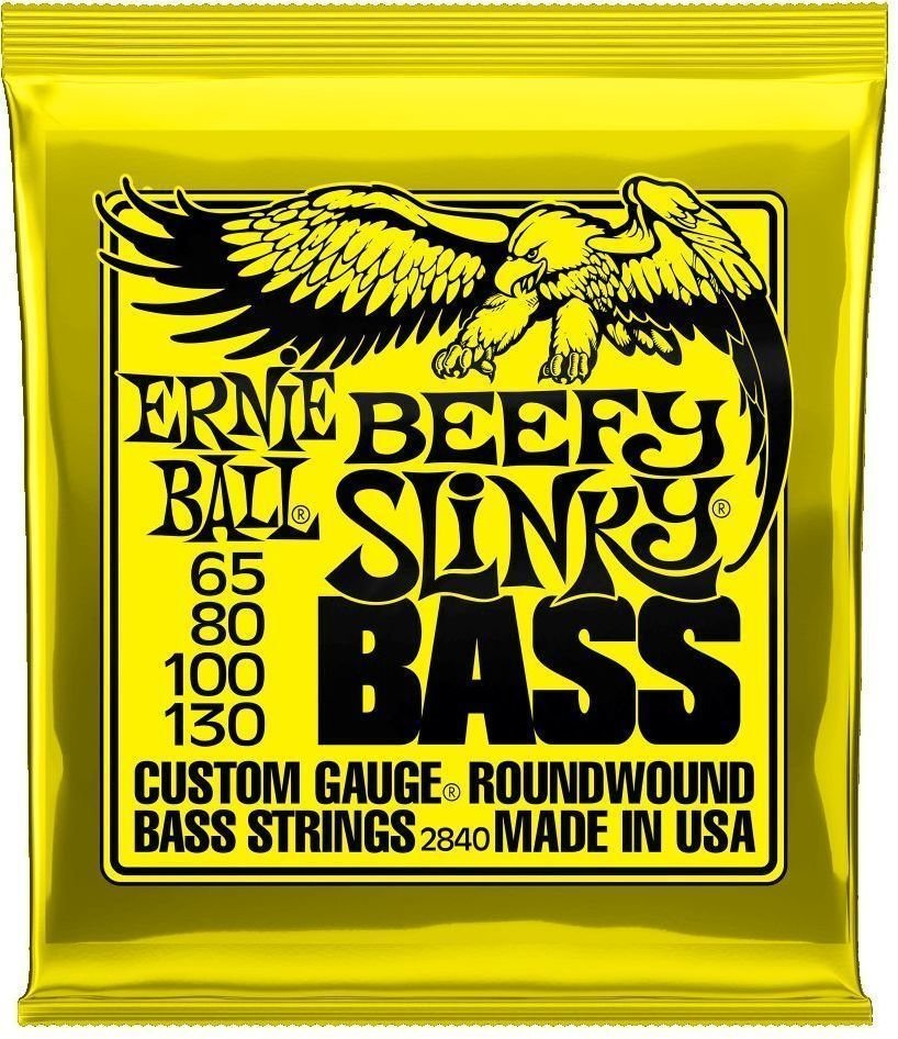 Bassguitar strings Ernie Ball Beefy Slinky 65-130