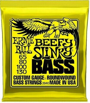 Corzi pentru chitare bas Ernie Ball Beefy Slinky 65-130 - 1