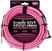 Nástrojový kábel Ernie Ball P06078-EB Ružová 3 m Rovný - Zalomený Nástrojový kábel