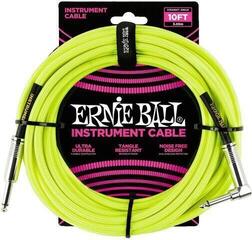 Nástrojový kabel Ernie Ball P06080-EB 3 m Rovný - Lomený Nástrojový kabel