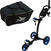 Ročni voziček za golf Axglo TriLite 3-Wheel SET Black/Blue Ročni voziček za golf