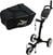 Cărucior de golf manual Axglo TriLite 3-Wheel SET Black/White Cărucior de golf manual