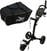 Handmatige golftrolley Axglo TriLite 3-Wheel SET Black/Black Handmatige golftrolley