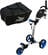 Axglo TriLite 3-Wheel Trolley Grey/Blue SET Grey/Blue Manuální golfové vozíky