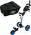 Handmatige golftrolley Axglo TriLite 3-Wheel Trolley Grey/Blue SET Grey/Blue Handmatige golftrolley