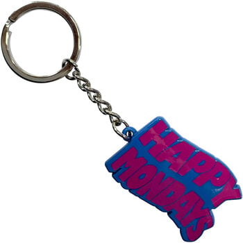 Glazbeni privjesak Happy Mondays Wavy Logo Privjesak za ključeve - 1