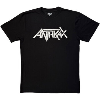 Camiseta de manga corta Anthrax Logo Mono Black XL Camiseta de manga corta - 1