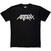 Camiseta de manga corta Anthrax Logo Mono Black XL Camiseta de manga corta