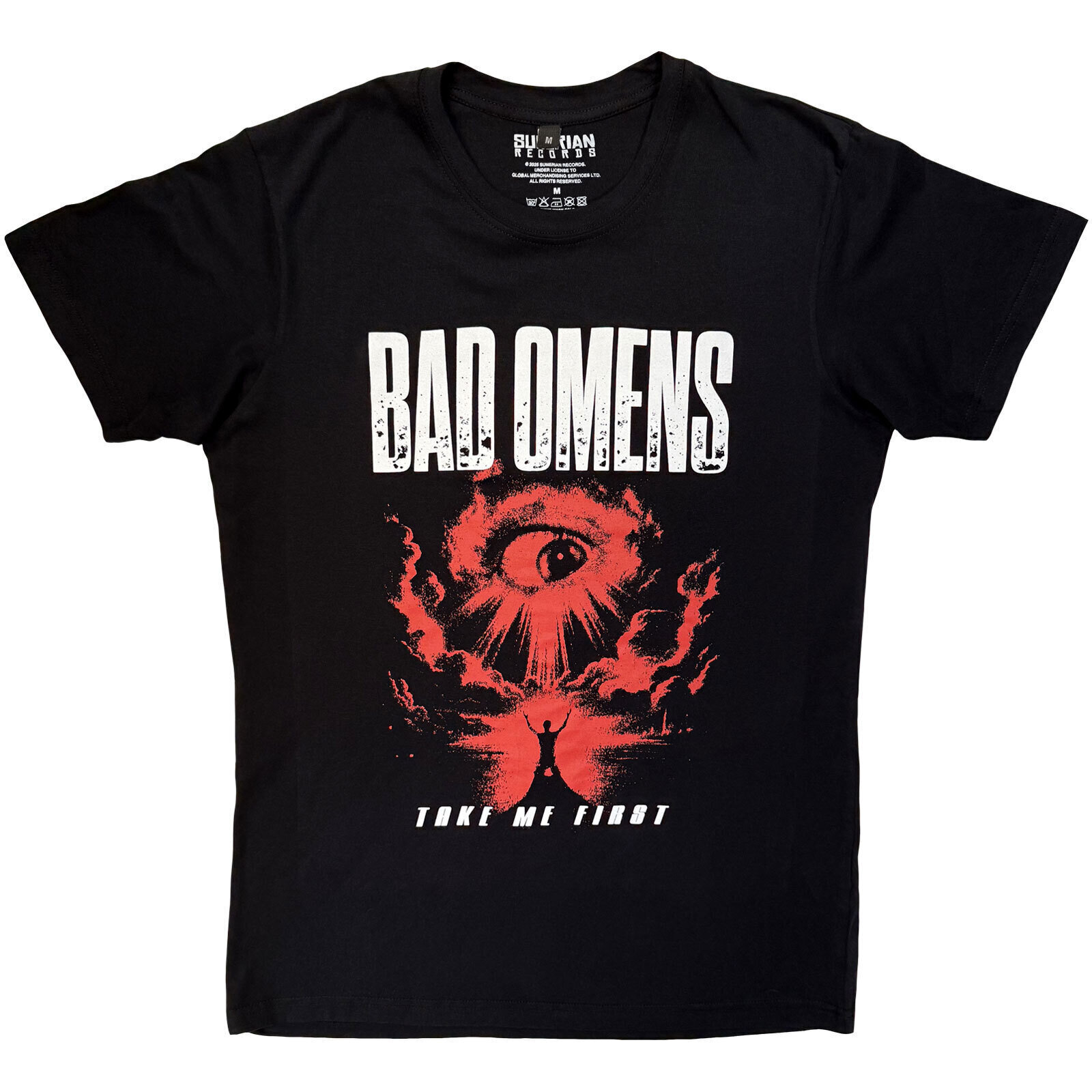 Tričko Bad Omens Red Eye Black 2XL Tričko