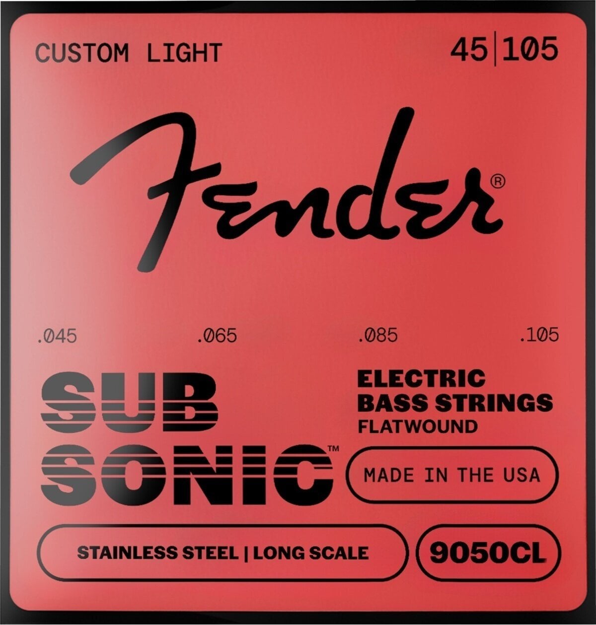 Bass guitar strings Fender Bass Strings Flatwound 9050CL 45-105 Bass guitar strings