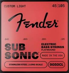 Snaren voor basgitaar Fender Bass Strings Flatwound 9050CL 45-105 Snaren voor basgitaar
