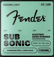 Basģitāras stīgas Fender SubSonic 7350ML 45-100 Basģitāras stīgas (Kā jauns)