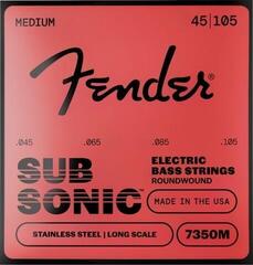 Struny do gitary basowej Fender SubSonic 7350M 45-105 Struny do gitary basowej (Jak nowe)