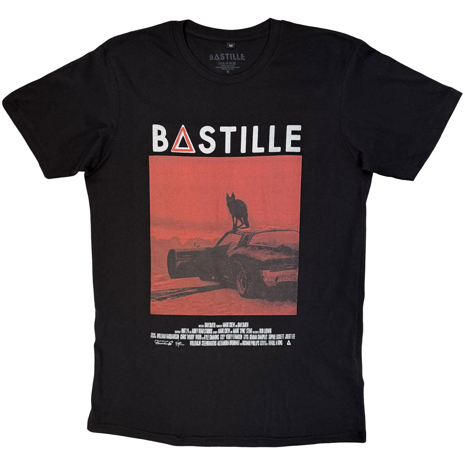 T-skjorte Bastille Bad Blood Wolf Black XL T-skjorte