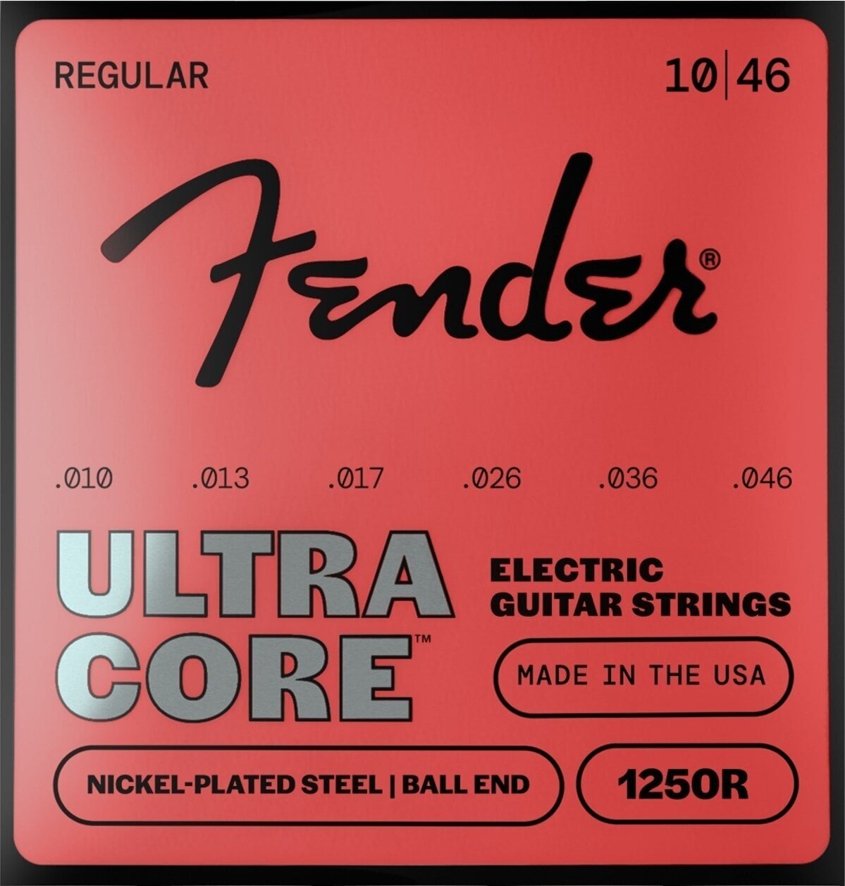 E-guitar strings Fender UltraCore 1250R Gauges 10-46 E-guitar strings