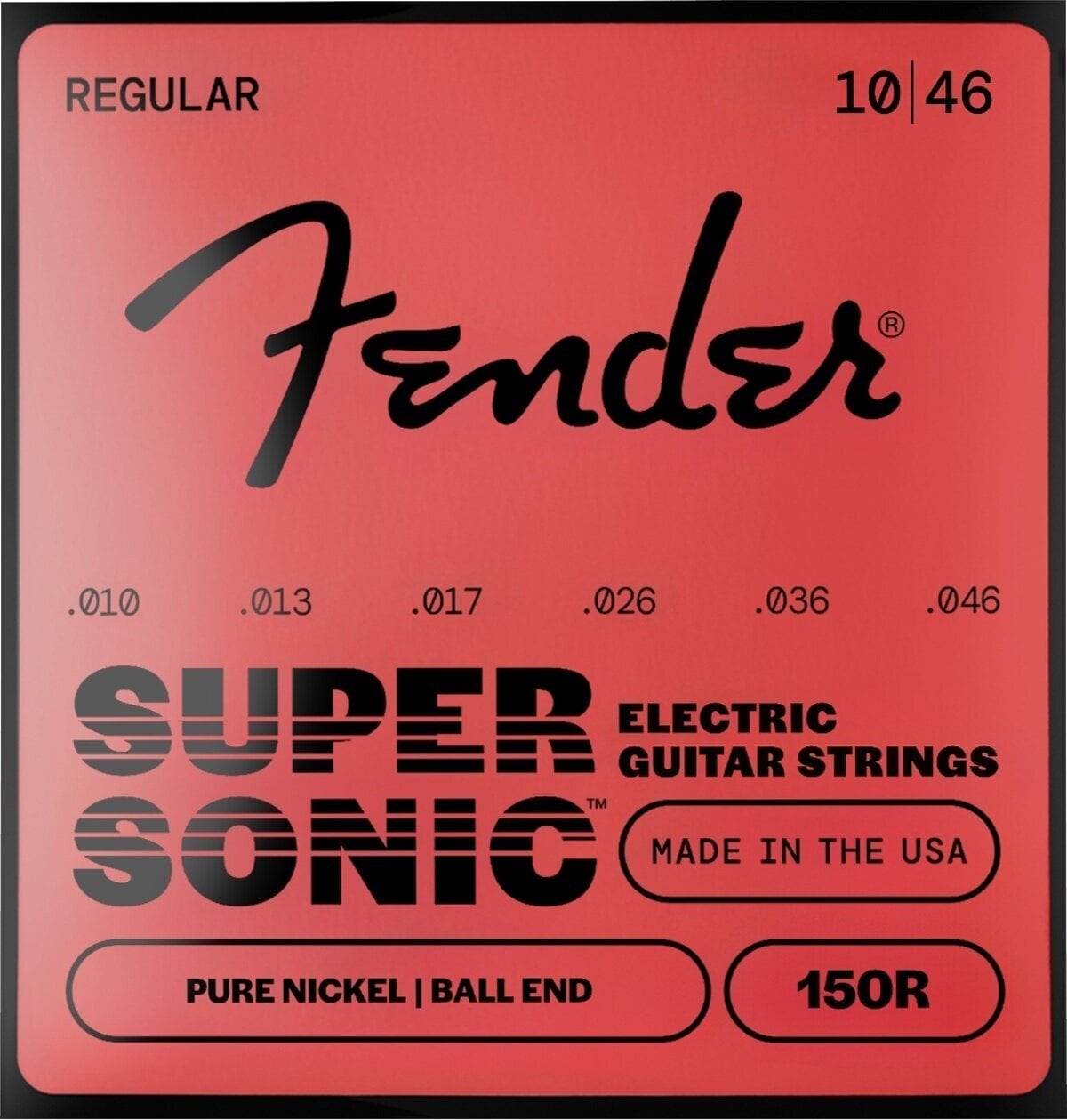 Elektroninės gitaros stygos Fender Original Pure Nickel 150R Guitar Strings 010-046