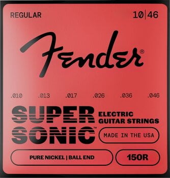 Elektroninės gitaros stygos Fender Original Pure Nickel 150R Guitar Strings 010-046 - 1