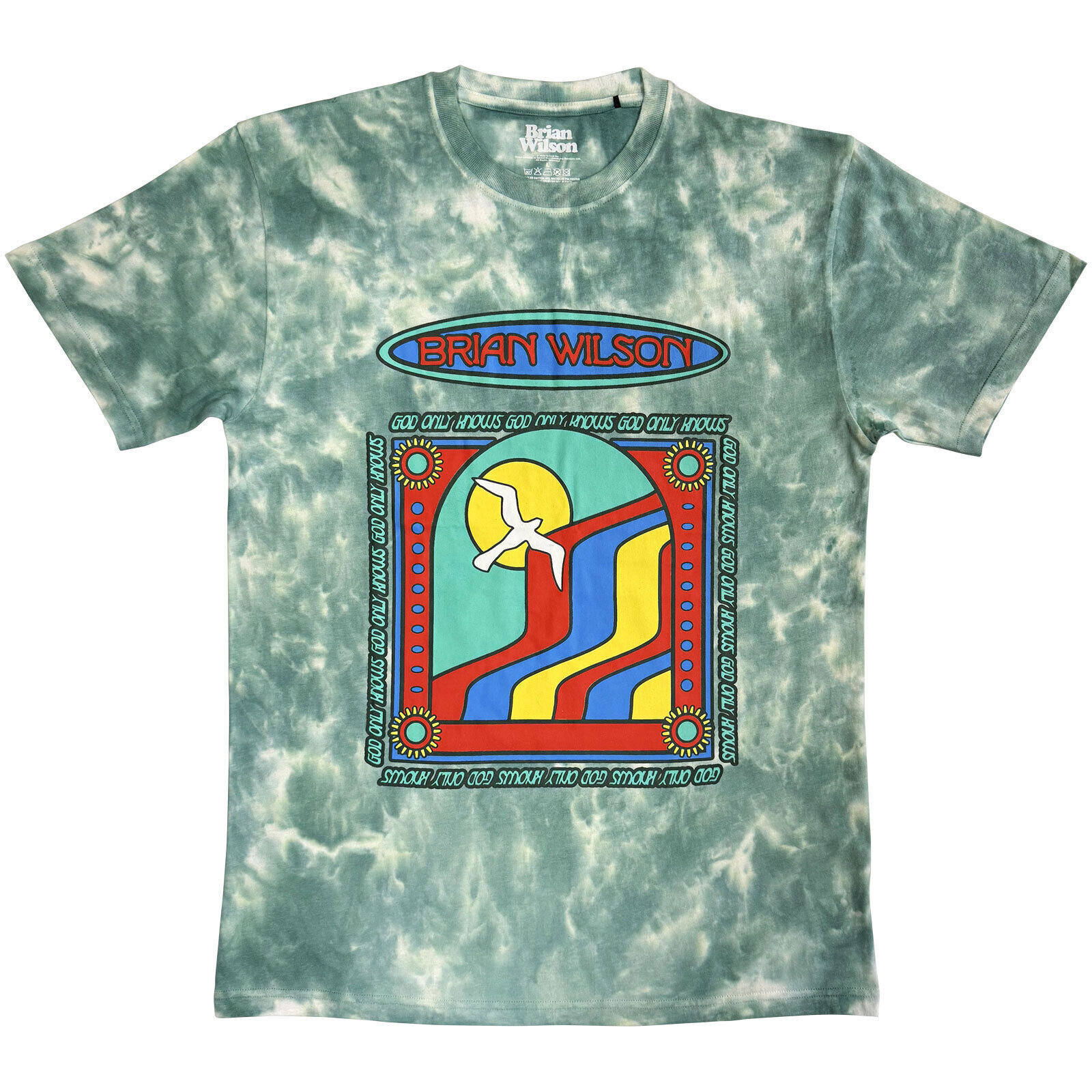 T-Shirt Brian Wilson God Only Knows (Wash Collection) Green S T-Shirt