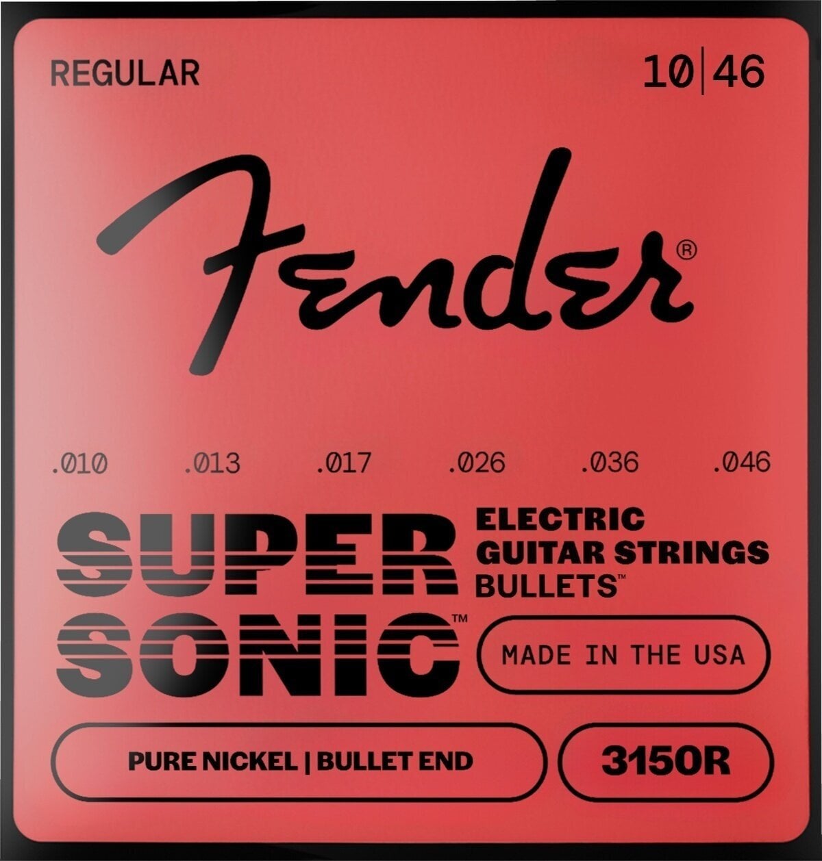 E-ģitāras stīgas Fender Original Bullet Guitar Strings 10-46