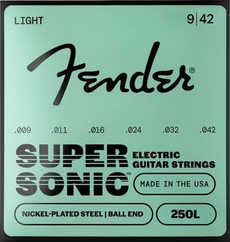 Struny pre elektrickú gitaru Fender Super Nickel Plated Steel 250L Struny pre elektrickú gitaru - 1
