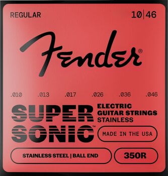 E-ģitāras stīgas Fender Stainless Regular Ball End Strings - 1