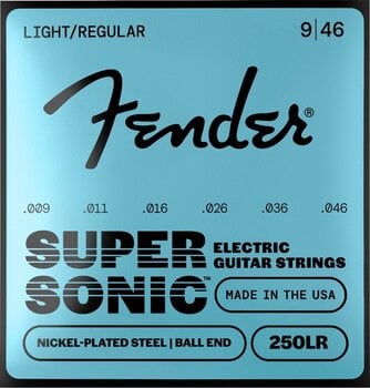 Struny pre elektrickú gitaru Fender Super Nickel Plated Steel 250LR Struny pre elektrickú gitaru - 1