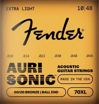 Struny pro akustickou kytaru Fender 70 Bronze-Ball XL 10-48 Struny pro akustickou kytaru - 1