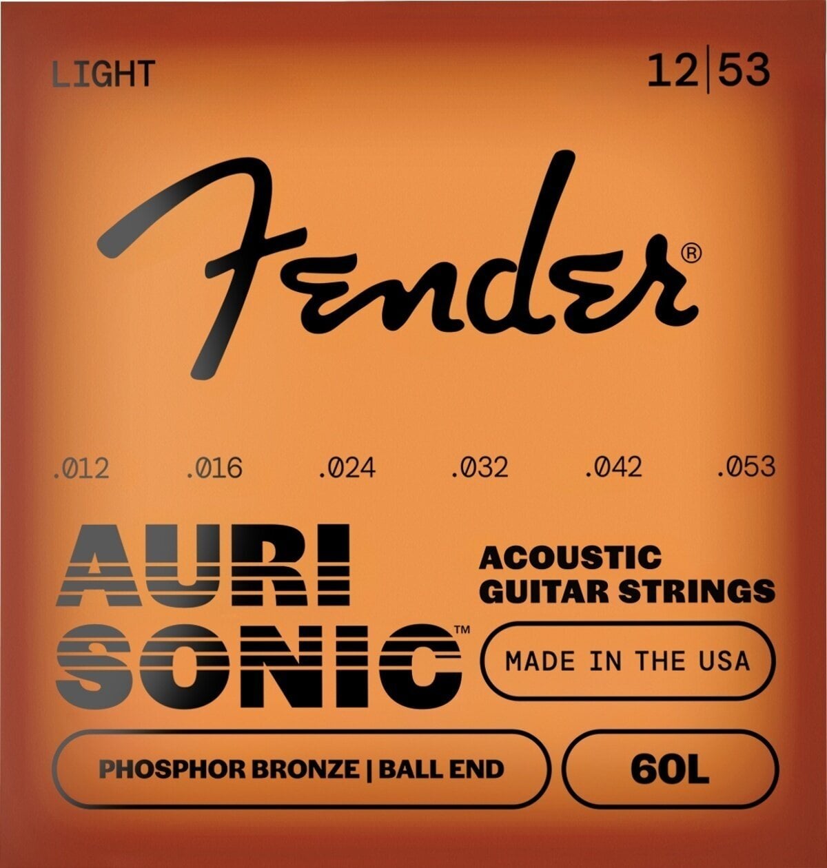 Struny do gitary akustycznej Fender Phosphor Bronze 60L .12-.53 Struny do gitary akustycznej
