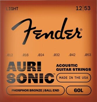 Struny do gitary akustycznej Fender Phosphor Bronze 60L .12-.53 Struny do gitary akustycznej - 1