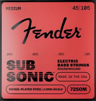 Saiten für E-Bass Fender Super 7250 Bass Strings 45-105 Saiten für E-Bass - 1