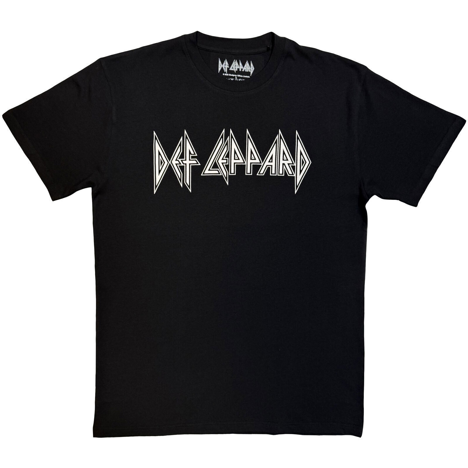 T-krekls Def Leppard Logo Mono Black 2XL T-krekls