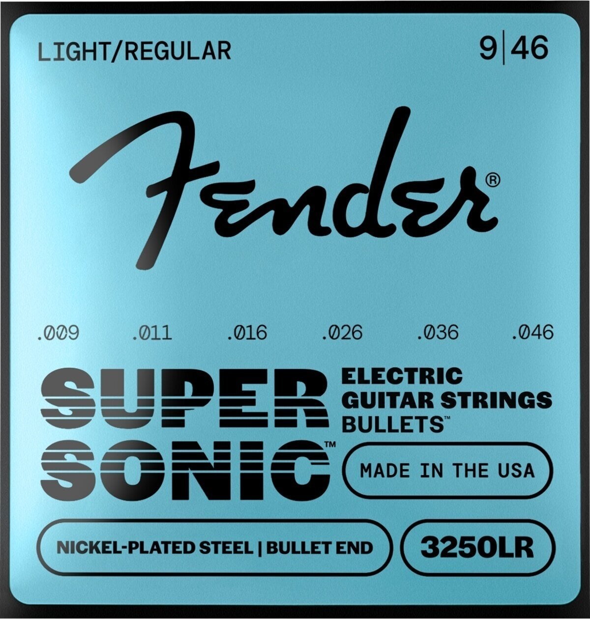 Struny pro elektrickou kytaru Fender Super Bullet 9-46 Struny pro elektrickou kytaru