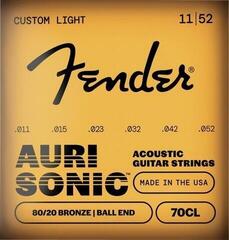 Saiten für Akustikgitarre Fender 80/20 Bronze 70 CL 11-52 Saiten für Akustikgitarre