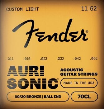 Akusztikus gitárhúrok Fender 80/20 Bronze 70 CL 11-52 Akusztikus gitárhúrok - 1