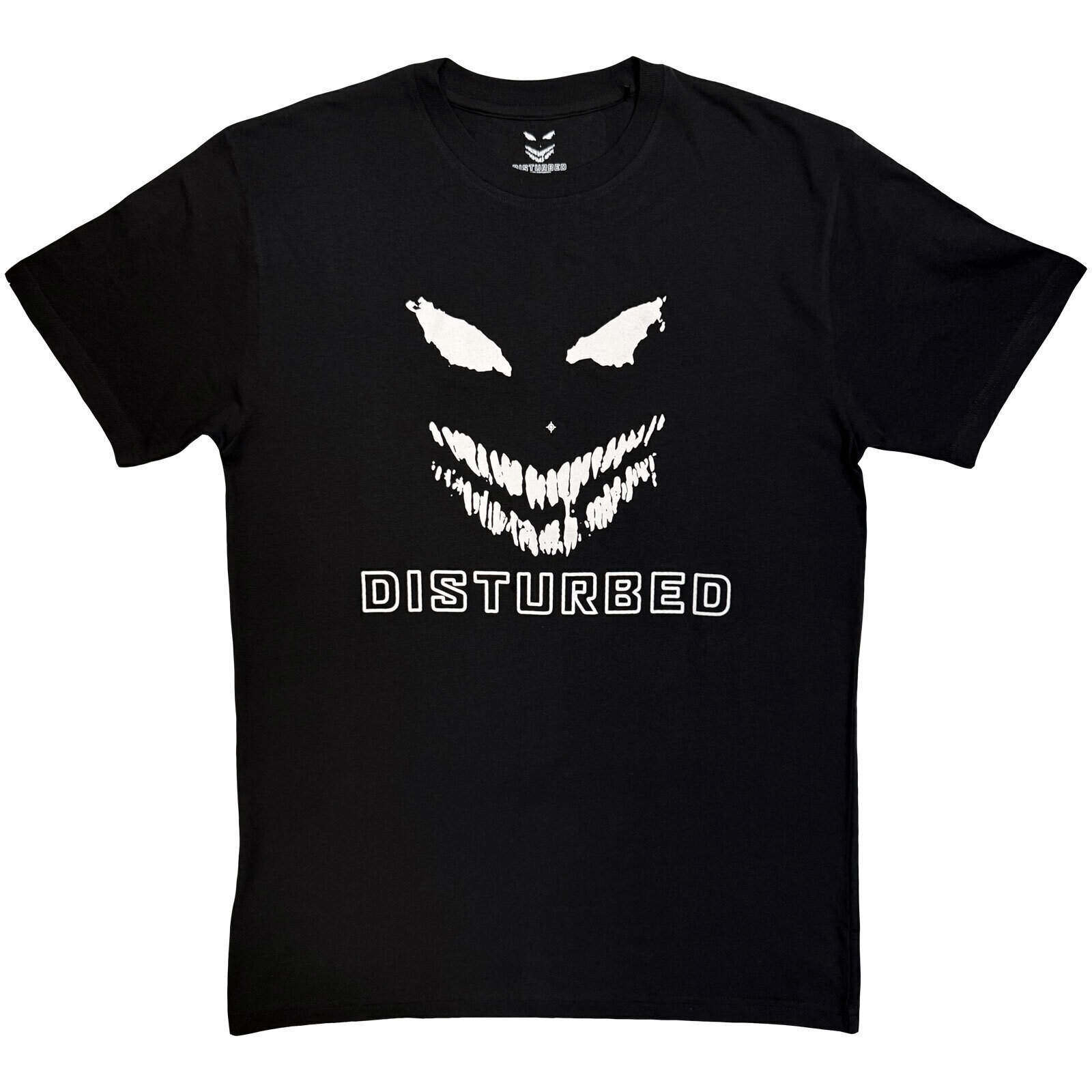 Camiseta de manga corta Disturbed Logo Mono Black L Camiseta de manga corta