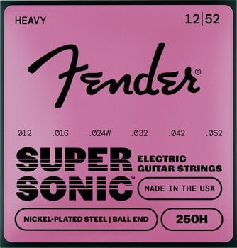 Saiten für E-Gitarre Fender 250H Nickel-Plated Steel Heavy 12-52 Saiten für E-Gitarre - 1